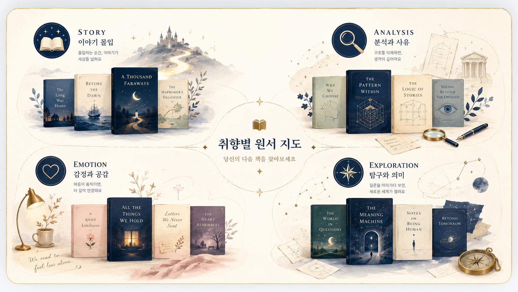 취향별 원서 MAP 이미지